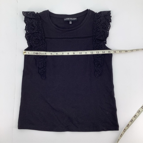 Catherine Malandrino Women's Black Sleeveless Top Size XS Casual Modern - Picture 5 of 11